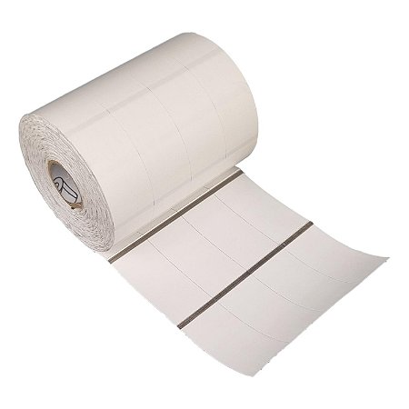 Etiqueta de composição têxtil lavável 25x55mm 2,5x5,5cm (4 colunas) Nylon resinado p/ Zebra Argox - Rolo c/ 2908 (40m)