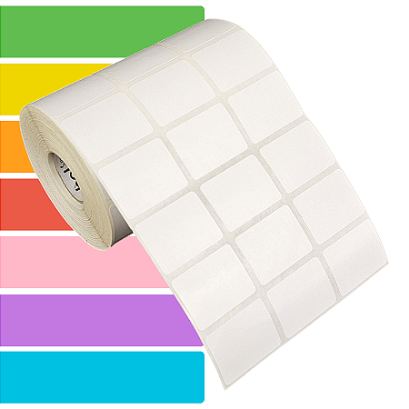 Etiqueta adesiva 33x25mm 3,3x2,5cm (3 colunas) Couche p/ Zebra Argox Elgin - Rolo c/ 3213 (30m)