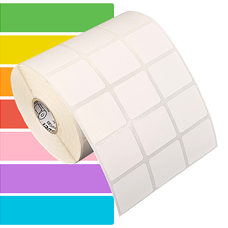 Etiqueta adesiva 30x25mm 3x2,5cm (3 colunas) BOPP p/ congelados p/ Zebra Argox Elgin - Rolo c/ 3213 (30m)