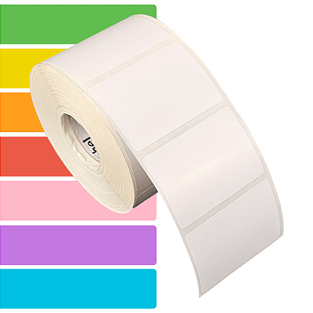 Etiqueta adesiva 50x35mm 5x3,5cm (1 coluna) Couche p/ Zebra Argox Elgin - Rolo c/ 789 (30m)