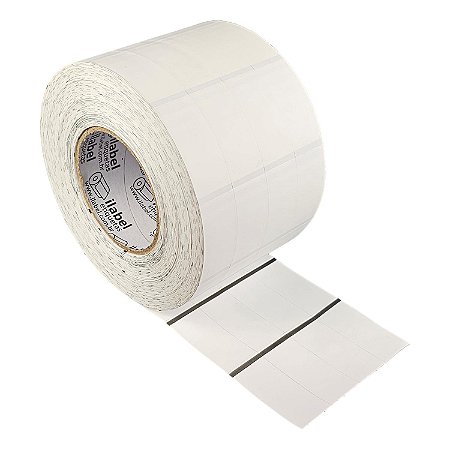 Etiqueta de composição têxtil lavável 25x55mm 2,5x5,5cm (4 colunas) Nylon resinado p/ Zebra Argox - Rolo c/ 8724 (120m)