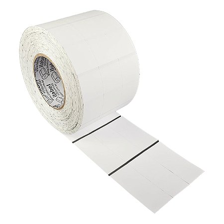 Etiqueta de composição têxtil lavável 33x75mm 3,3x7,5cm (3 colunas) Nylon resinado p/ Zebra Argox - Rolo c/ 4800 (120m)