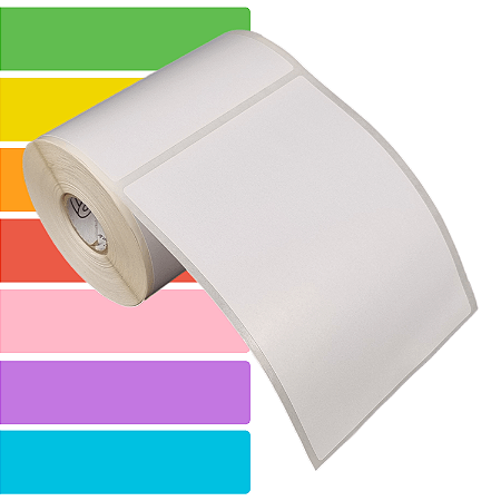 Etiqueta adesiva 100x130mm 10x13cm Couche p/ Zebra Argox Elgin - Rolo c/ 226 (30m)