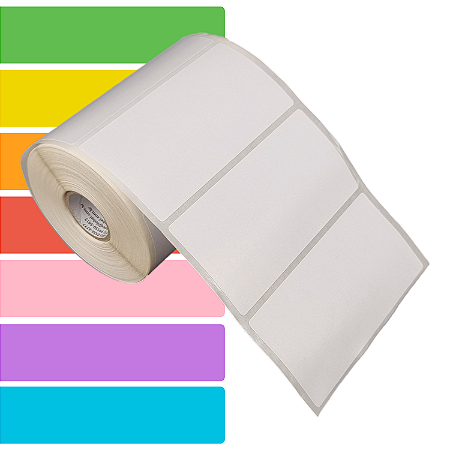 Etiqueta adesiva 100x70mm 10x7cm BOPP p/ Zebra Argox Elgin - Rolo c/ 411 (30m)