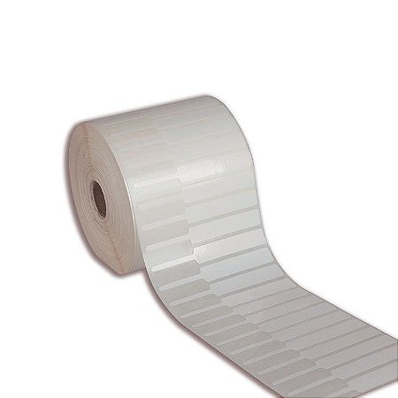 Etiqueta de jóias 95x12mm (alça esquerda) Térmica adesiva (não precisa de ribbon) para impressora térmica direta - Rolo com 2000 (30m)