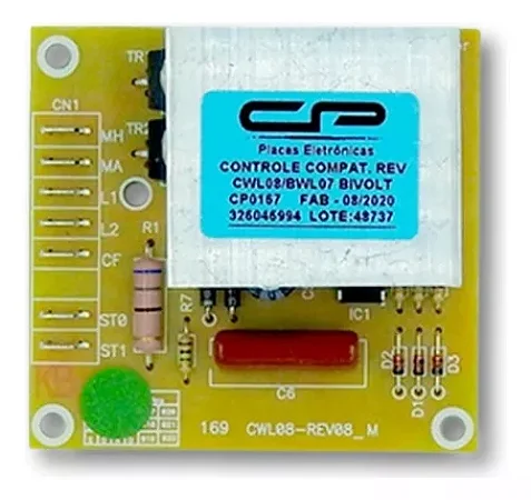Placa Controle Brastemp  Cônsul  Lavadora Cwl08/bwl07