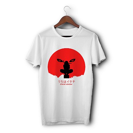 Camiseta Naruto Itachi Lua Vermelha