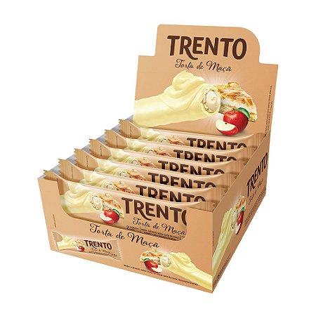 Trento Wafer Torta De Maça Display Com 16un