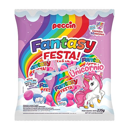 Bala Fantasy Festa Unicórnio 235g