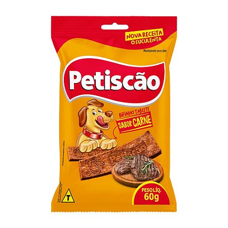 Petiscão Bifinho Mastigável Sabor Carne - 60g