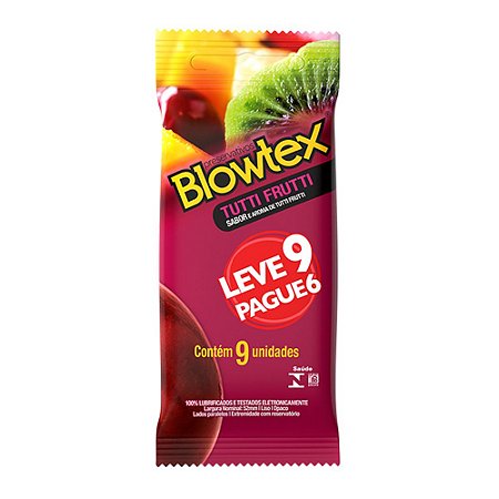 Preservativo Blowtex Tutti-Frutti - Leve 09 Pague 06