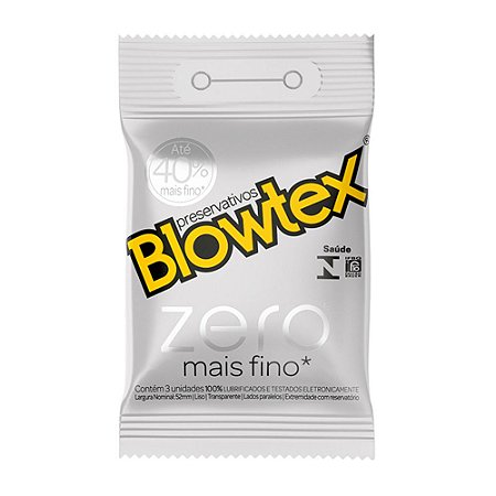 Preservativo Blowtex Zero - Com 03 Unidades