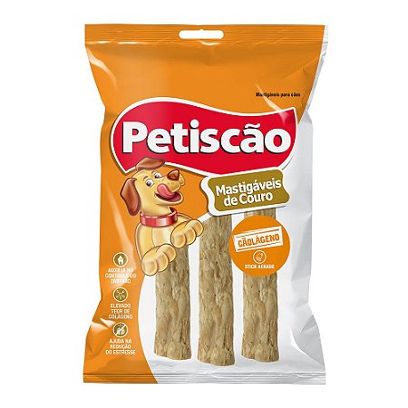 Petiscão Stick Cãolageno Com 3 Unidades