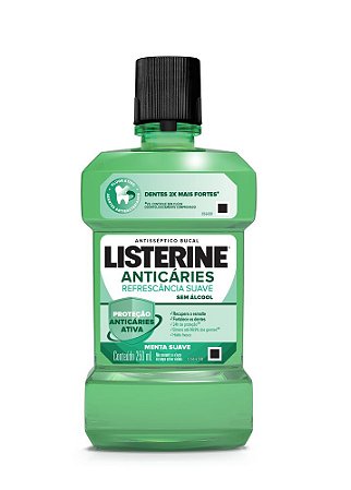 Enxaguatório Bucal Listerine Anticáries Zero Álcool - 250ml