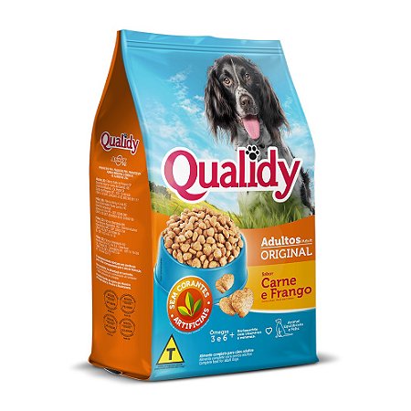 Qualidy Original Cães Adultos Sabor Carne e Frango 15kg