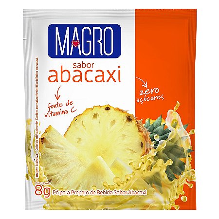 Refresco Diet Magro Sabor Abacaxi com 15un de 8g