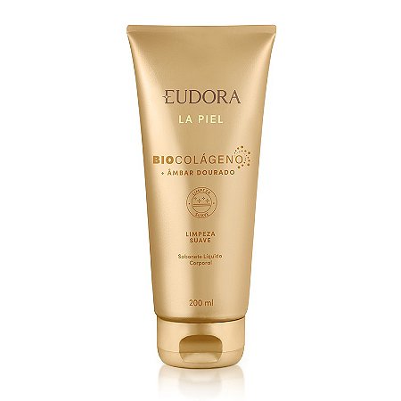 Sabonete Líquido Corporal La Piel Âmbar Dourado 200ml