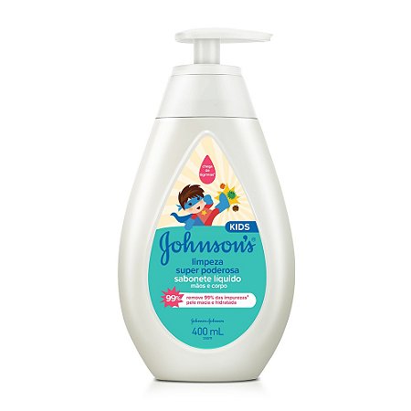 Johnson's Baby Sabonete Líquido Limpeza Super Poderosa 400ml