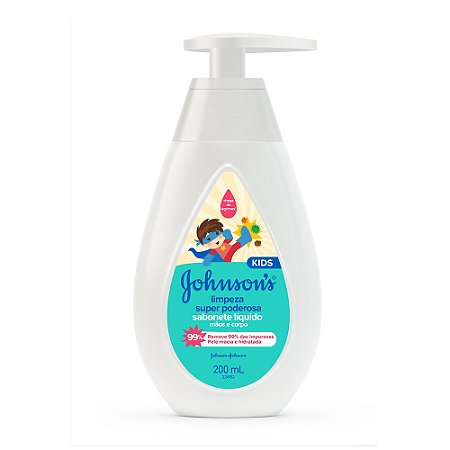 Johnson's Baby Sabonete Líquido Limpeza Super Poderosa 200ml