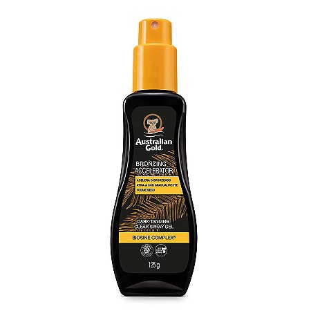 Australian Gold Acelerador Dark Tanning Spray Gel Clear Versão 2 - 125g