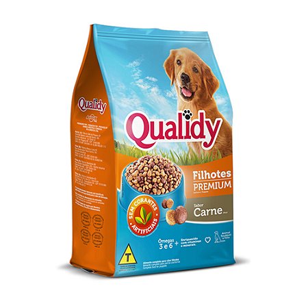 Qualidy Premium Cães Filhotes Sabor Carne 20kg