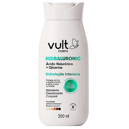 Hidratante Corporal Vult Hidraluronic Hidratação Intensiva Glicerina 200ml