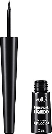 Delineador Líquido Preto Vult Real Color 2,5ml