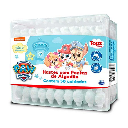 Hastes Flexíveis Patrulha Canina Topz Ponta de Segurança 50 Unidades