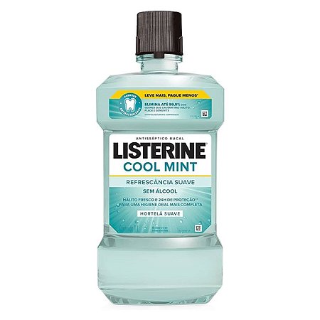 Listerine Cool Mint Sem Álcool 1L