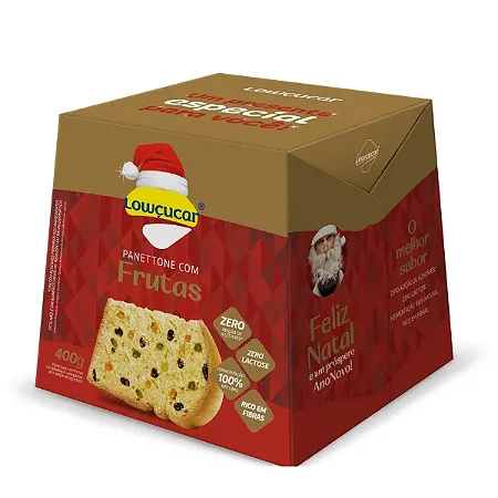 Panettone Frutas Lowçucar 400g