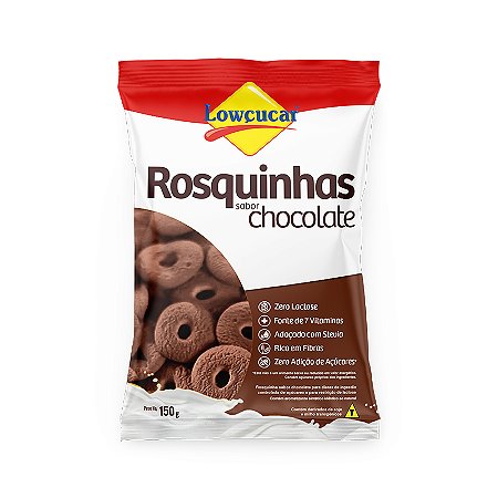 Rosquinha Chocolate Lowçucar Zero adição de Açúcar 150g