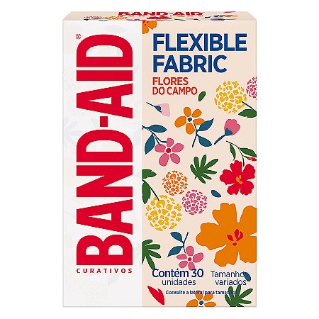 Band- Aid Flexível Flores do Campo Com 30 Unidades