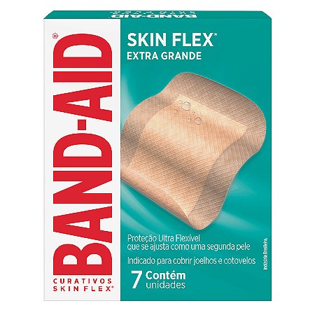 Band- Aid Curativo Flexível Extra Grande Com 4 Unidades