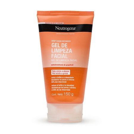 Neutrogena Gel de Limpeza Facial Deep Clean Intensive Grapefruit 150g