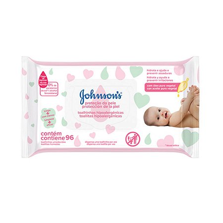 Johnson's Baby Lenços Umedecidos Extra Cuidado - 96 Unidades