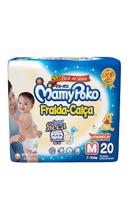 Fralda-Calça MamyPoko Tamanho M – 20 unidades