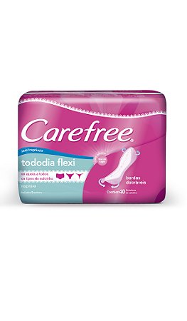 Protetor Diário Carefree Todo Dia Flexi S/ Perfume - 40 Unidades