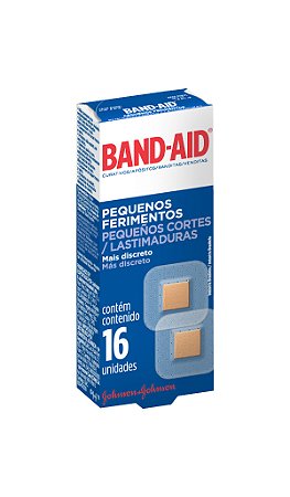 Band Aid Curativo Pequenos Ferimentos - 16 Unidades - Nosso Armazém -  Produtos pra você, sua família e seu pet