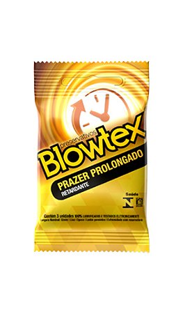 Preservativo Blowtex Prazer Prolongado Efeito Retardante - 3 Unidades