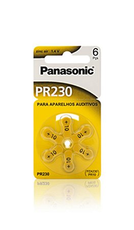 Panasonic Bateria Auditiva PR 230 - 6 Unidades