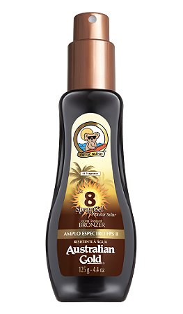 Australian Gold Spray Gel FPS 8 Instant Bronzer - 125ml