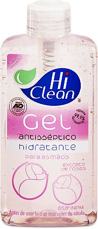 Álcool Gel Hi Clean Extrato de Rosas - 250ml