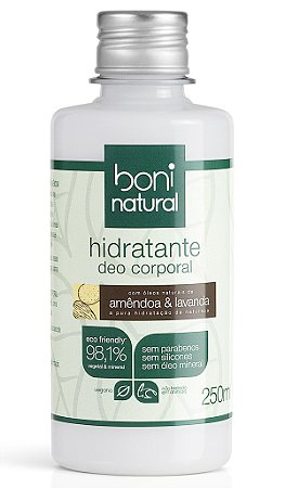Hidratante Corporal Amêndoa e Lavanda Boni Natural - 250ml