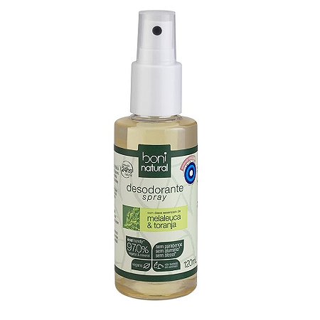 Desodorante Spray Melaleuca e Toranja Boni Natural - 120ml