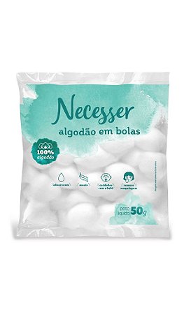 Algodão Bola Necesser 50g