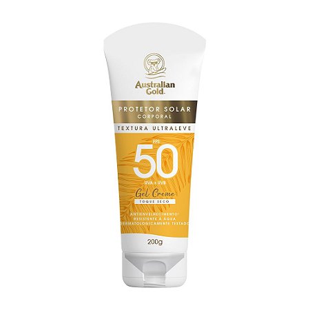 Australian Gold Protetor Solar Corpo Gel Creme - FPS 50 200g