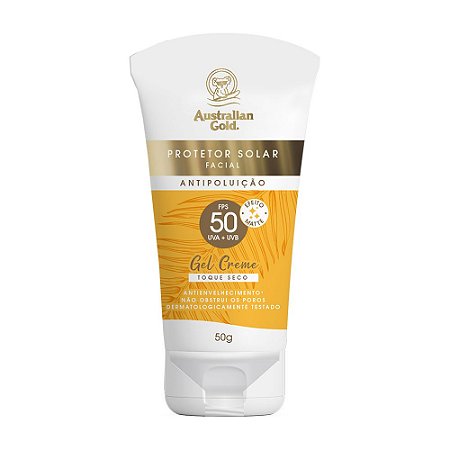 Australian Gold Protetor Solar Facial Gel Creme - FPS 50 50g