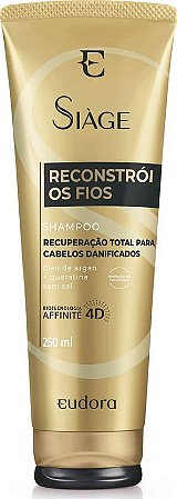 Shampoo Siàge Reconstrói os fios - Para Cabelos Danificados 250ml