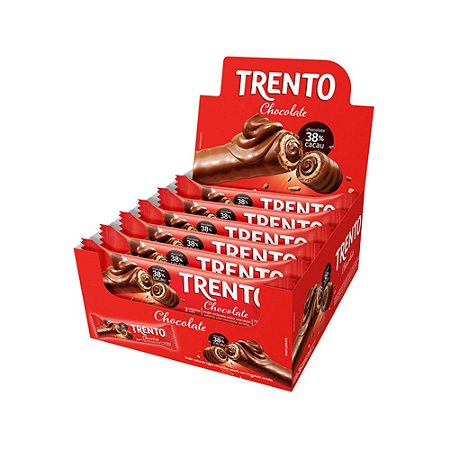 Trento Wafer Chocolate Display Com 16un