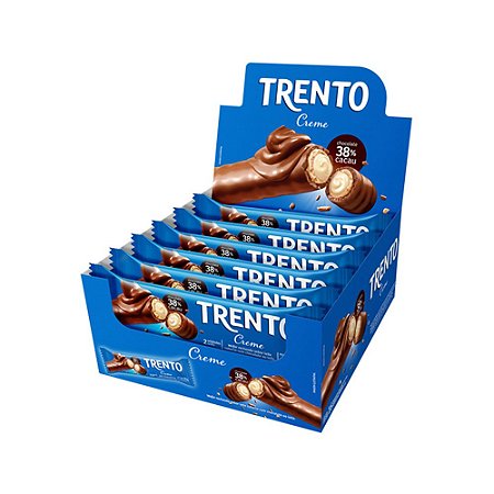 Trento Wafer Creme Display Com 16un